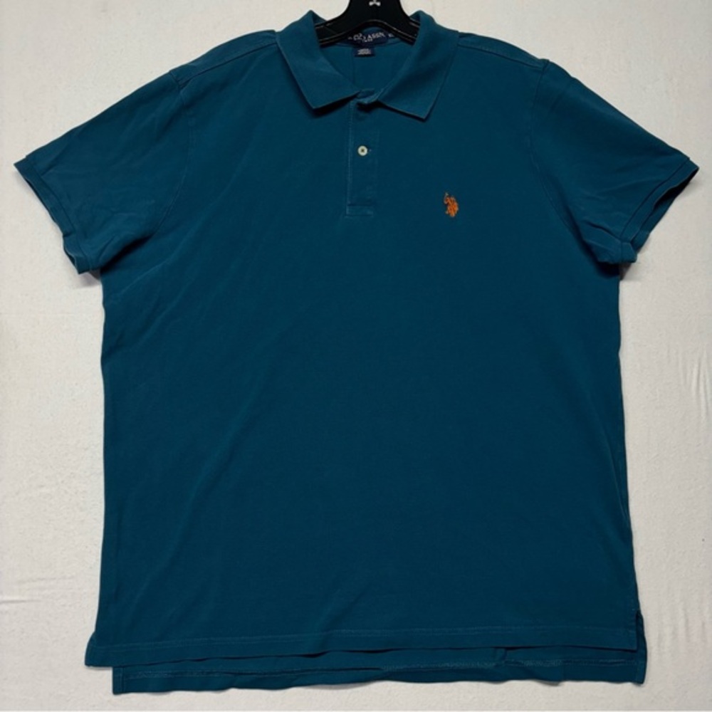 U.S. Polo Assn. Performance Pique Polo Shirt Men's XL Blue
